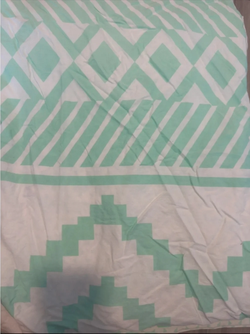 PINK Victoria's Secret Y2K Mint & White RARE Duvet cover